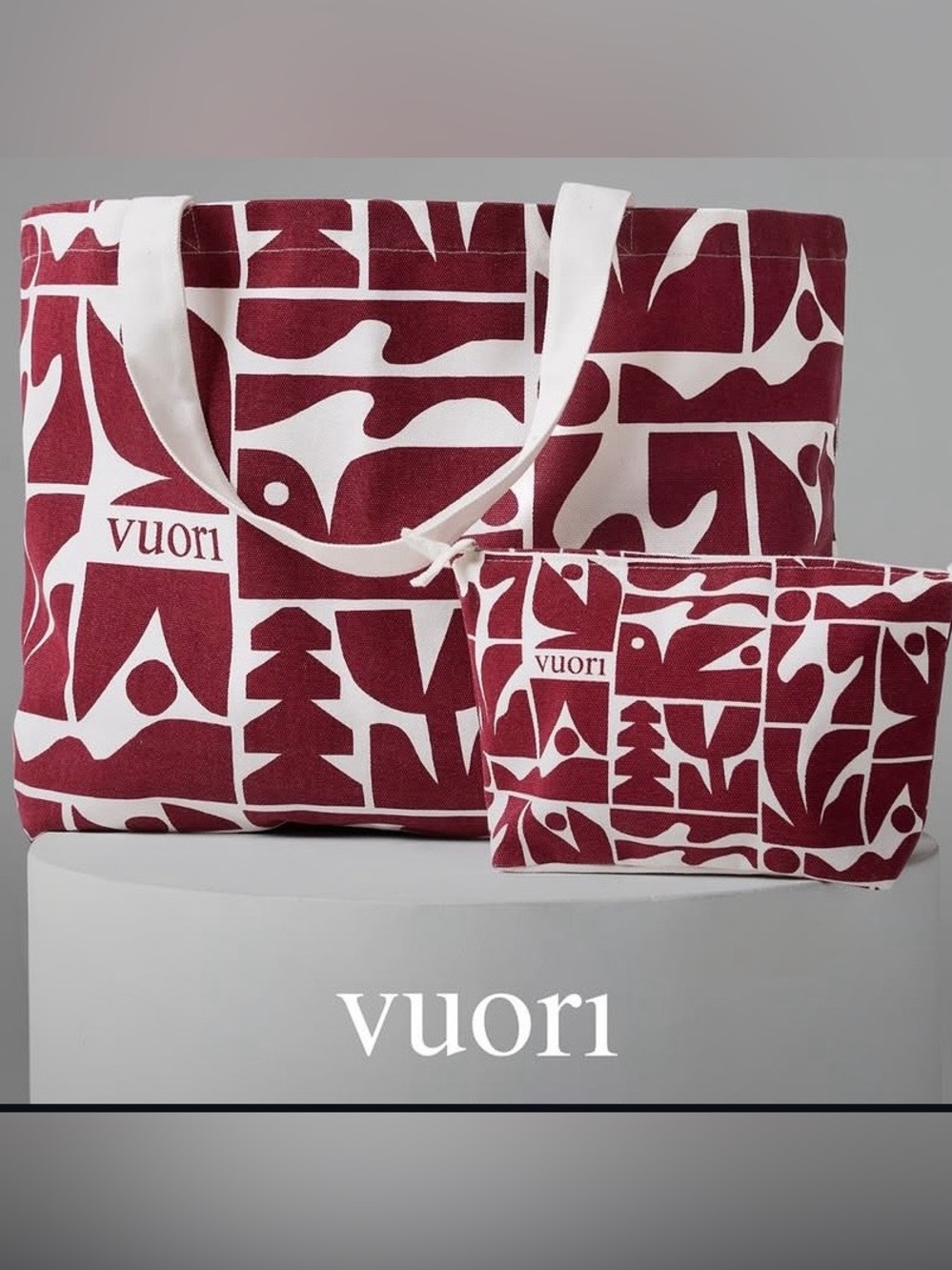 😎 Vuori canvas pouch New with tags